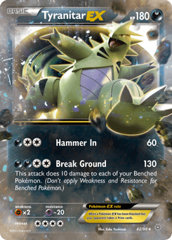 Tyranitar ex Ancient Origins card