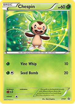 Chespin XY Black Star Promos card