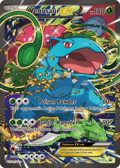 Venusaur ex XY Black Star Promos card