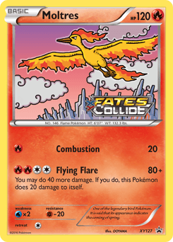 Moltres XY Black Star Promos card