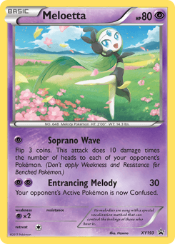 Meloetta XY Black Star Promos card