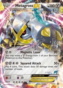 2013 XY Black Star Promos Metagross-EX #XY34