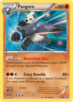 Pangoro XY Black Star Promos card
