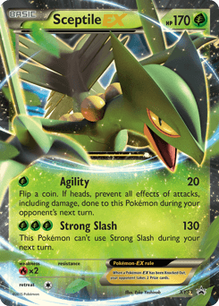 Sceptile ex XY Black Star Promos card
