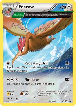 Fearow XY Black Star Promos card