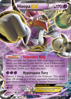 Hoopa-EX XY Black Star Promos card