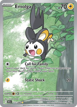 Emolga Black Bolt card