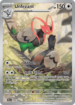 Unfezant Black Bolt card