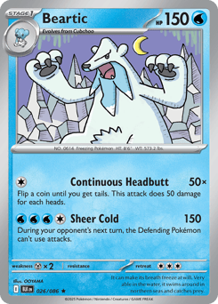 Beartic Black Bolt card