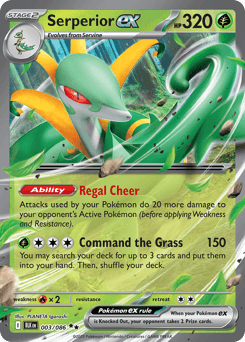 Serperior ex Black Bolt card