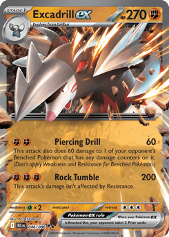 Excadrill ex Black Bolt card