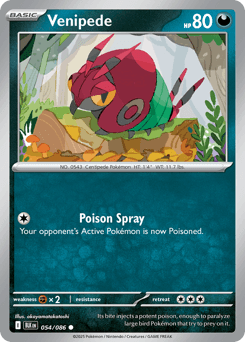 Venipede Black Bolt card