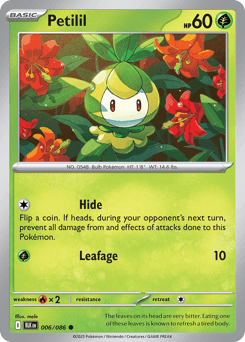 Petilil Black Bolt card