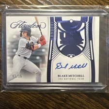 Blake Mitchell 2024 Panini Flawless USA Baseball Signatures card