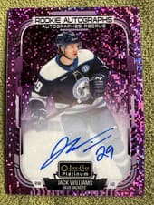 2025-26 O-Pee-Chee Platinum Rookie Autographs Jack Williams #R-JW card