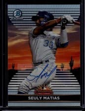 Seuly Matias 2022 Bowman Chrome 2021 AFL Fall Stars card