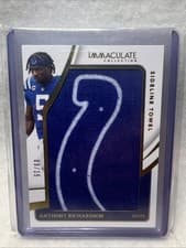 Anthony Richardson 2024 Panini Immaculate Collection Sideline Towel card