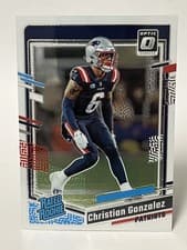 Christian Gonzalez 2023 Panini Donruss Optic card