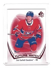 Cole Caufield 2021 SP Authentic card