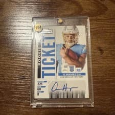 Omarion Hampton 2025 Panini Select Contenders Rookie Ticket card