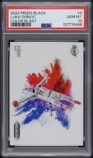 2024-25 Panini Prizm Black Color Blast Luka Doncic #4 card