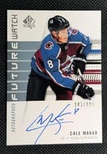 Cale Makar 2019 SP Authentic card