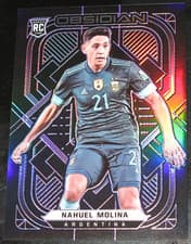 Nahuel Molina 2021 Panini Obsidian card