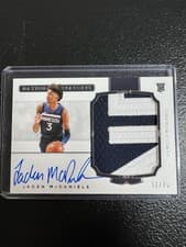 Jaden McDaniels 2020 Panini National Treasures card