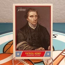 2025 Topps Heritage Notable Americans Patrick Henry #NS-11 card