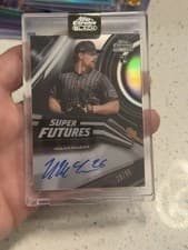 Nolan McLean 2026 Topps Chrome Black Super Futures Autographs card