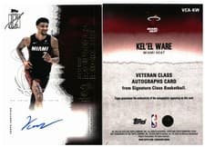 2025-26 Topps Signature Class Veteran Class Autographs Kel'el Ware #VCA-KW card