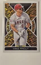 Mike Trout 2025 Topps Update Black Gold card