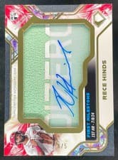 2025 Topps Diamond Icons Autographed First Milestone Cleat Relics Rece Hinds #FMCA-RH card