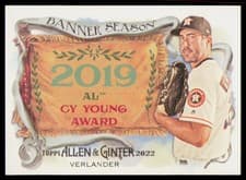 Justin Verlander 2022 Topps Allen & Ginter Banner Seasons card
