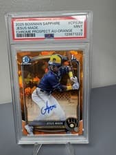 2025 Bowman Sapphire Edition Autographs Jesus Made #CPS-JM card