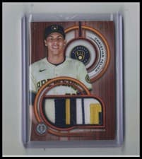 2025 Topps Tribute Single-Player Dual Relics Christian Yelich #DR-CY card