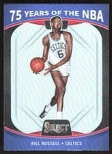 Bill Russell 2021 Panini Select 75 Years of the NBA card