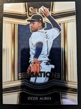 Ozzie Albies 2021 Panini Select Sensations card