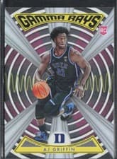 AJ Griffin 2022 Panini Chronicles Draft Picks Gamma Rays card