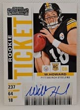 Will Howard 2025 Panini Select Contenders Rookie Ticket RPS card