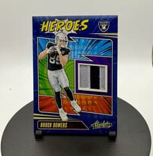 2025 Panini Absolute Absolute Heroes Memorabilia Brock Bowers #AHM-BBS card