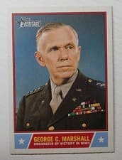 2025 Topps Heritage Notable Americans George C. Marshall #NS-92 card