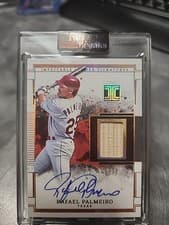 2025 Panini Impeccable Lumber Signatures Rafael Palmeiro #27 card