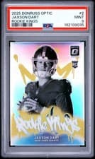 2025 Donruss Optic Rookie Kings Jaxson Dart #2 card