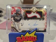 2025 Topps Diamond Icons Autographed Jumbo Patches James Wood #AJP-JWO card