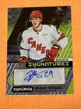 Bradly Nadeau 2024-25 Upper Deck Synergy Rookie Sygnatures card