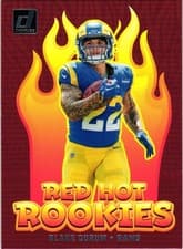 Blake Corum 2024 Donruss Red Hot Rookies card