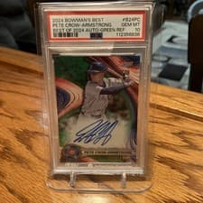 Pete Crow-Armstrong 2024 Bowman's Best Best of 2024 Autographs card