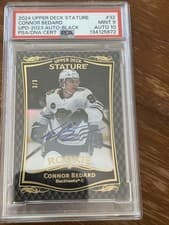 2024-25 Upper Deck Stature 2023-24 Base Update Auto Connor Bedard #32 card