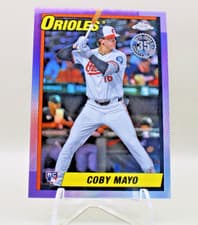 2025 Topps Chrome 1990 Topps Baseball Coby Mayo #90CB-17 card